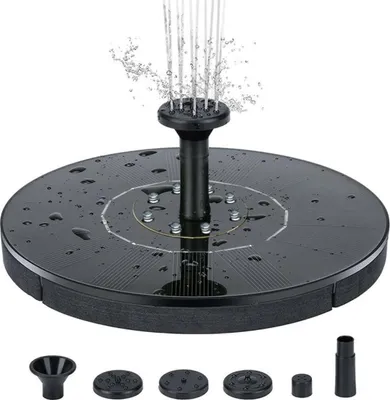 Produktbild von Solarbrunnen für den Außenbereich, Springbrunnenpumpe, Außenbrunnen, Garten- und Terrassenbrunnen, 16 cm