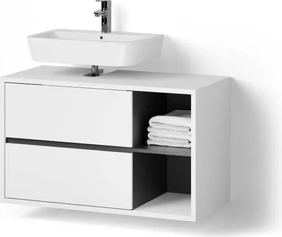 Produktbild von Waschbeckenunterschrank Livinity Vomano Weiß 100 x 60 cm, Model 52551