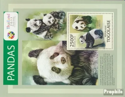 Produktbild von Briefmarken Togo 2013 Mi Block 802 (kompl. Ausgabe) postfrisch Pandas (Ailuropoda melanoleuca)