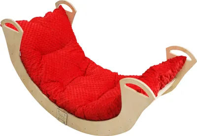 Immagine prodotto di Skyline arco di legno per arrampicata triangolo di arrampicata per bambini arco di legno per bambini Montessori laccato pieghevole, mod.C, 113x51x56cm, rosso