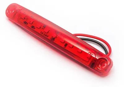 Produktbild von LED Markerleuchte 9 LED FR0176K 12-24V 98mm, in Rot.