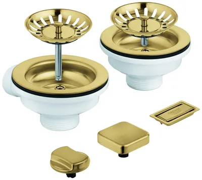 Produktbild von GROHE 40998GN0, Ablaufgarnitur, Gold, Grohe, 31 642, 31 643, 31 646, 31 647, 31 649, 31 657