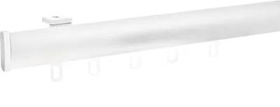Obrázok produktu pre Voppi Hlinikova jednoduchá koľajnica Classic 660 cm biela, Háčiky s bežcom a Žabky s bežcom, Moderná garniža stropná, ľahká montáž