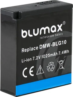 Produktbild von Blumax Akku | für Panasonic DMW-BLG10E Digitalkamera | Kapazität 1000mAh  |Spannung 7,2Volt | Video- und  Kamerazubehör