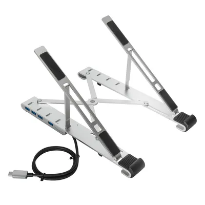 Produktbild von Targus - Notebook-Ständer - mit 4-Port-USB-Hub - 10" - 15.6" - Silber