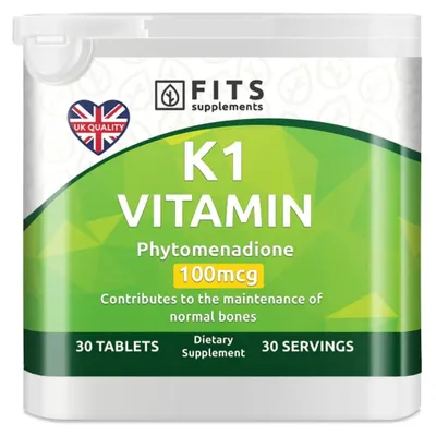 Image de Vitamine K1 100 mcg, 30 comprimés