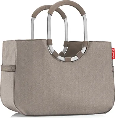 Produktbild von reisenthel loopshopper L, Einkaufstasche, Shopper, Tragetasche, Tasche, Herringbone Mokka, 25 L, OR6054