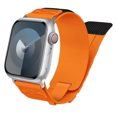 Produktbild von Für Apple Watch SE 2023 44mm Design Geflochtenes Nylon Ersatz Armband Orange