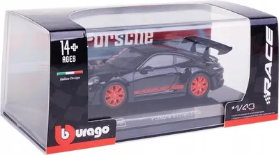 Produktbild von Bburago 1:43 Porsche 911 RSR in dekorativer Box