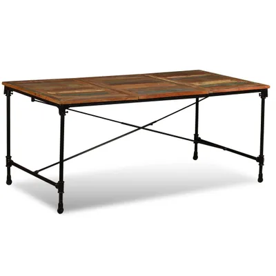 Immagine prodotto di vidaXL Tavolo da pranzo in legno massiccio antico 180 cm