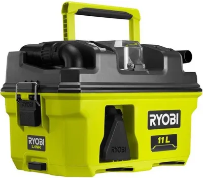 Produktbild von Werkstattsauger RYOBI 18V ONE+, 11,8 kPa, 11 L Behälter, mit Zubehör & ONE+ Adapter, HEPA H12 Filter