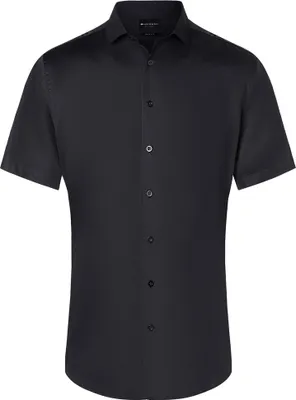 Produktbild von KARLOWSKY Herren Hemd ACTIVE-STRETCH Kurzarm Slim-Fit Schwarz S