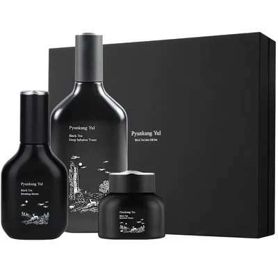 Obrázok produktu pre Pyunkang Yul Black Tea Line Gift Set - Darčeková sada Black Tea Line (gél + tonikum + sérum + krém)