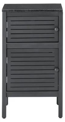 Produktbild von Dehner Outdoor-Küche Southampton Schrank, für Geschirr , 50 x 50 x 90 cm, FSC®-es Akazienholz / Stein, anthrazit
