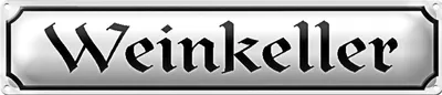 Produktbild von Blechschild 46x10cm Weinkeller Wein Küche Bar Dekoration