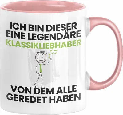 Produktbild von Klassikliebhaber Geschenk Tasse Lustige Geschenkidee Geburtstag für Klassikliebhaber Ich Bin Dieser Legendäre Klassikliebhaber Von Dem Alle Geredet Haben Kaffee-Becher (Rosa)