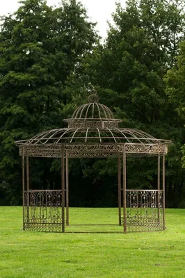 Image de Pavillon de luxe CLP XXL « Romantik », rond, 500 cm, couleur bronze