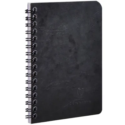 Produktbild von Clairefontaine Spiralbuch AgeBag 9.5x14 kar 50Bl sw