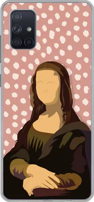 Produktbild von MuchoWow® Handyhülle Schutzhülle Hülle für Telefoonhoesje Samsung Galaxy A71 Leonardo da Vinci - Alte Meister - Punkte - Vintage Silikon Softcase Handy Hülle - Kartenbesitzer