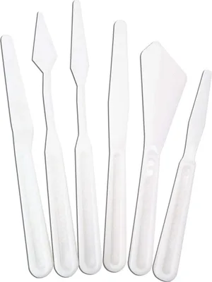 Image de Set de spatules et couteaux à peindre - 6pcs