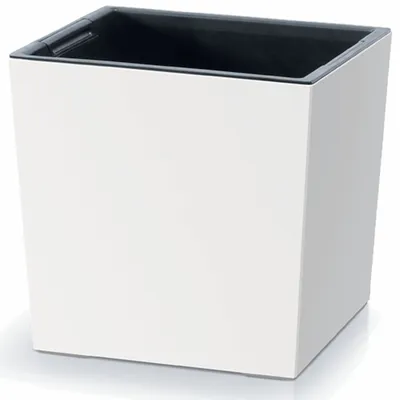 Zdjęcie produktu dla Prosperplast®, Doniczka, DURS300L-S449, Biały, Wkład nawadniający Osłonka