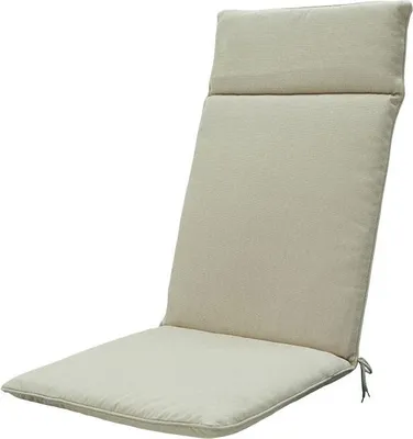 Produktbild von Madison Tuinstoelkussen hohe Rückenlehne 50x120 cm Beige, wetterfest, für Garten und Balkon