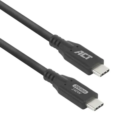 Immagine prodotto di Cavo ACT USB-C - USB-C, 1 m, USB4, 20Gbps, 240W
