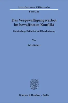 Produktbild von Das Vergewaltigungsverbot im bewaffneten Konflikt