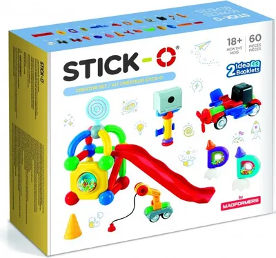 Produktbild von STICK-O Bausatz mit 60 Teilen - Zestaw konstrukcyjny 60 elementów