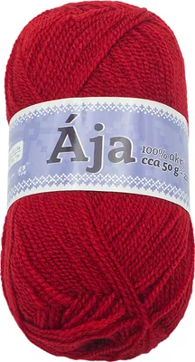 Image de Fil ÁJA - 50 g, 217 m - Rouge