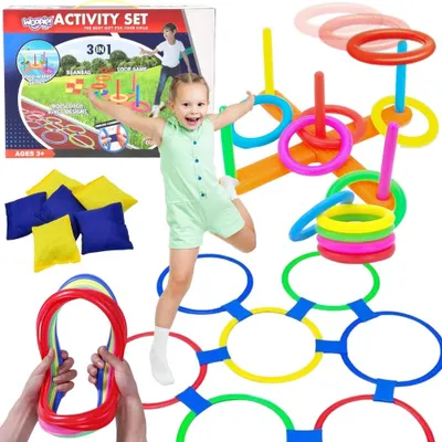 Produktbild von Woopie 3-in-1 Serso Cornhole Himmel und Hölle-Bohnensack Wurfset