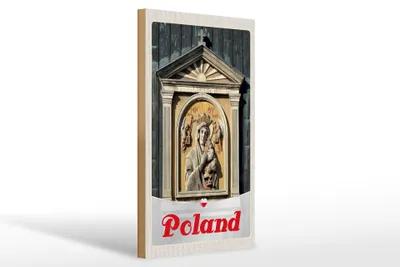 Produktbild von Holzschild Reise 20x30cm Polen Europa Architektur Urlaub