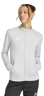 Immagine prodotto di Felpa da training adidas Entrada 26 da donna, colore grigio chiaro/bianco, taglia XXS