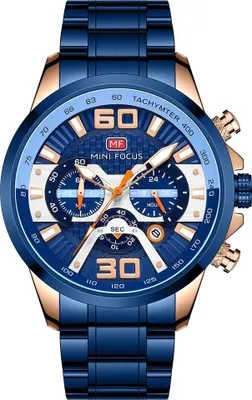 Produktbild von Mini Focus NO-23883 Herrenuhr in Blau - Stilvoll & Elegant KP23883