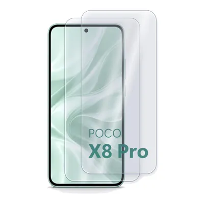 Zdjęcie produktu dla H Hardy Szkło hybrydowe do POCO X8 Pro, nietłukąca ochrona ekranu 7H, 2 szt.