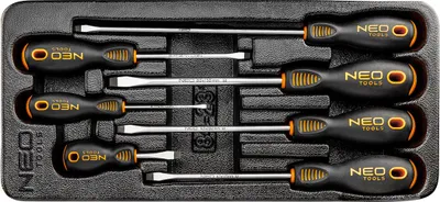 Immagine prodotto di NEO TOOLS Cacciaviti a testa piatta, set di 7 pezzi, inserto