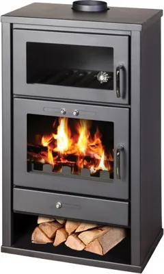 Produktbild von EEK A Kaminofen mit Backfach Victoria Triumph F, schwarz mit XL-Brennraum – 15kW