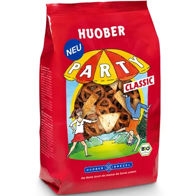 Obrázok produktu pre Huober Organic Party Classic chrumkavé lahodné chrumky 200g