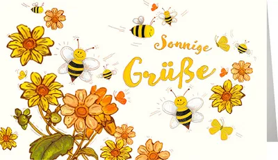 Produktbild von Allgemeine Wünsche - Glückwunschkarte im Format 11,5 x 17