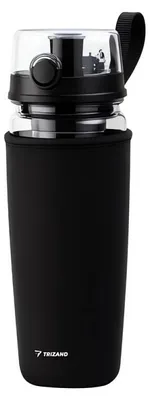 Produktbild von Trizand 25815 Wasserflasche mit Fruchteinsatz, 1000 ml, schwarz