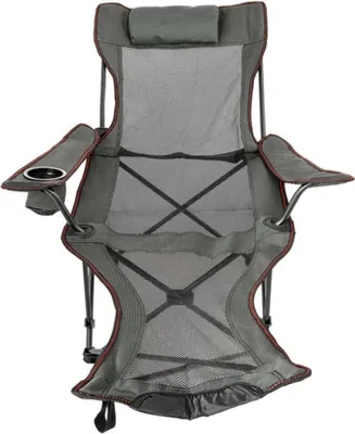 Immagine prodotto di Sedia pieghevole regolabile – Sedia da campeggio – Outdoor – Con schienale in rete – Grigio