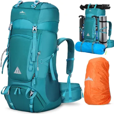 Zdjęcie produktu dla Plecak trekkingowy IGOLUMON 60L do biwakowania i wędrówek na świeżym powietrzu