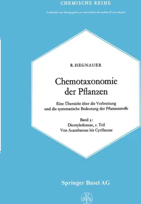 Produktbild von Chemotaxonomie der Pflanzen