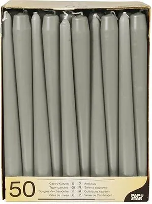 Produktbild von Leuchterkerzen Ø 2,2 cm · 25 cm grau