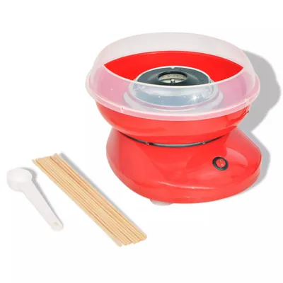 Immagine prodotto di vidaXL Macchina per zucchero filato 480 W Rosso