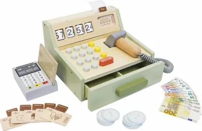Image de Großhandel GmbH - Marchandise SMK Caisse enregistreuse en bois avec accessoires
