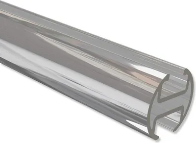 Produktbild von Interdeco Innenlaufprofil 20 mm Ø, Profilstange für Innenlauf Gardinenstangen, Chrom, 200 cm