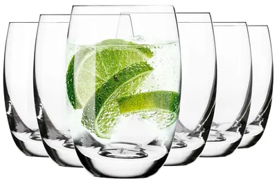 Immagine prodotto di Set di 6 bicchieri per acqua, capacità 440 ml, eleganza senza tempo