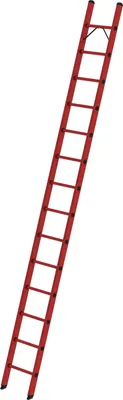 Produktbild von Sprossen-Anlegeleiter GFK ohne Traverse 14-Sprossen