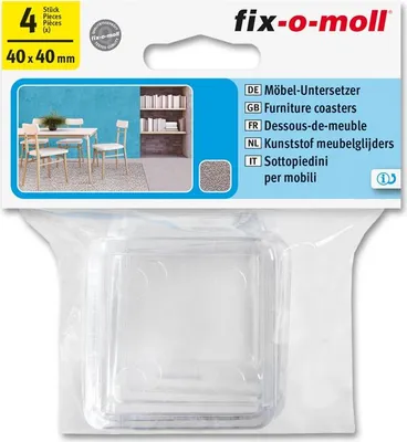 Produktbild von Möbeluntersetzer 40mm x 40mm fix-o-moll